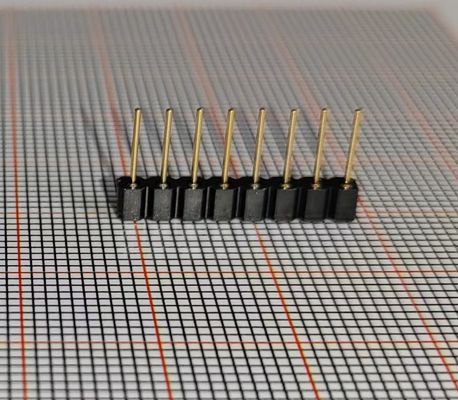 Terastor Round hole pin/Pin Header 2.54mm 1*8P Flat head pin